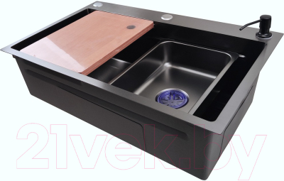 Мойка кухонная STELLAR Decor S7045NB-A-D