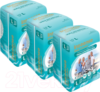 Трусы впитывающие для взрослых Inseense L / Ins10adultL3 - фото