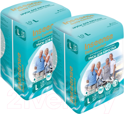 Трусы впитывающие для взрослых Inseense L / Ins10adultL/2 - фото