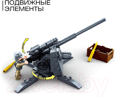 Конструктор Sluban Армия ВОВ Артиллерийский расчет / M38-B0852