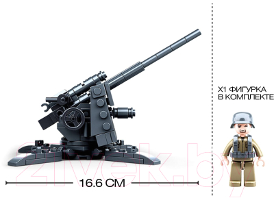 Конструктор Sluban Армия ВОВ Артиллерийский расчет / M38-B0852