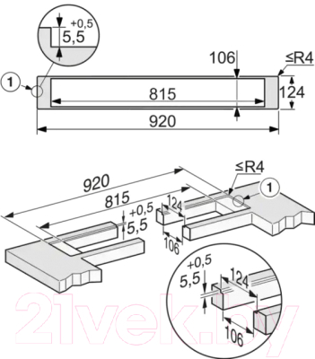 Вытяжка скрытая Miele DAD 4841 Levantar