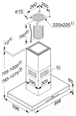 Вытяжка Т-образная Miele DA 6698 D EDST/CLST