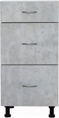 Шкаф-стол кухонный Компас-мебель КС-001-59Д1 400мм ящики - фото