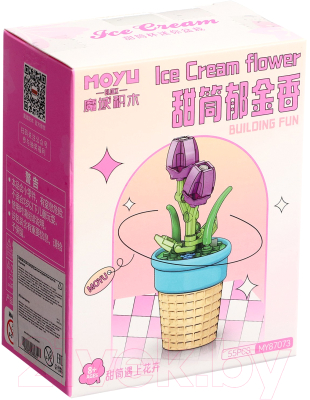 Конструктор MoYu Цветы. Тюльпан в горшочке MY87073 / 9828386 - фото