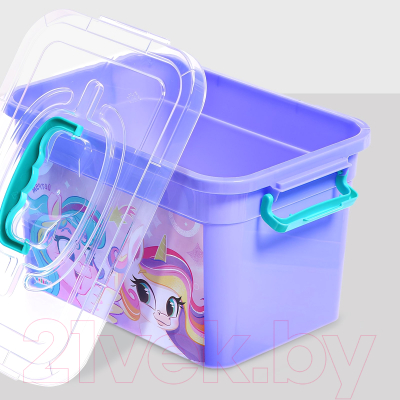 Контейнер для хранения Соломон Радужные единорожки / 9354599 