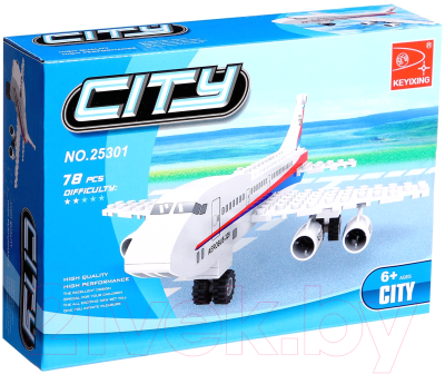 Конструктор Keyixing Пассажирский самолет 25301 / 576111 - фото