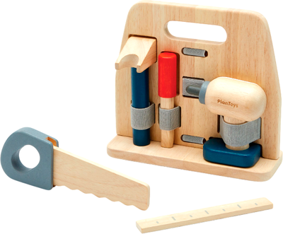 Набор инструментов игрушечный Plan Toys Плотник / 3709 - фото