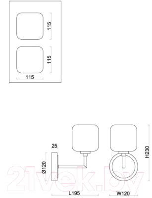 Бра Freya Tender FR5373WL-01BS