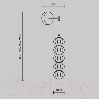 Бра Maytoni Golden Cage MOD216WL-L10G3K
