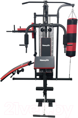 Силовой тренажер VictoryFit VF-HG7005 (черный/красный)