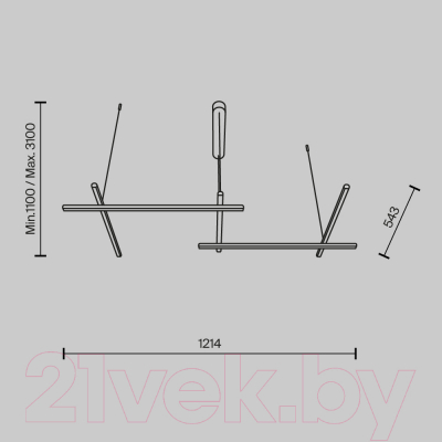 Люстра Maytoni Radiance MOD278PL-L50G3K