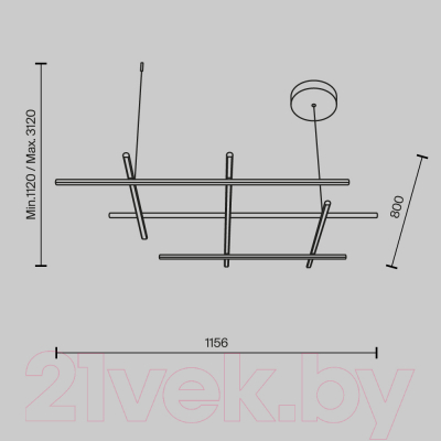 Люстра Maytoni Radiance MOD278PL-L86G3K
