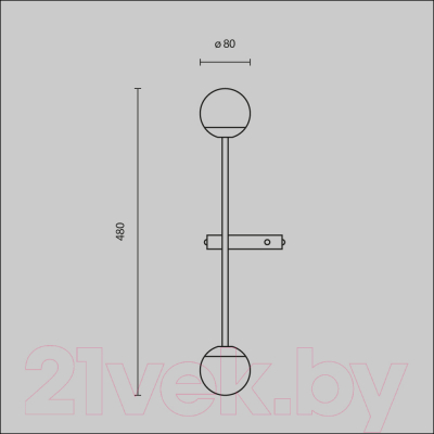 Бра Maytoni Touch MOD285WL-L10BS3K