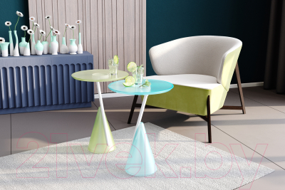 Журнальный столик Sheffilton SHT Айс-коун (небесно-голубой)