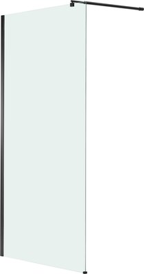 Душевая стенка Saniteco Walk-In SN-W6TB100 (100x200, прозрачное стекло, черный профиль)