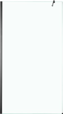 Душевая стенка Saniteco Walk-In SN-W6TB110 (110x200, прозрачное стекло, черный профиль)