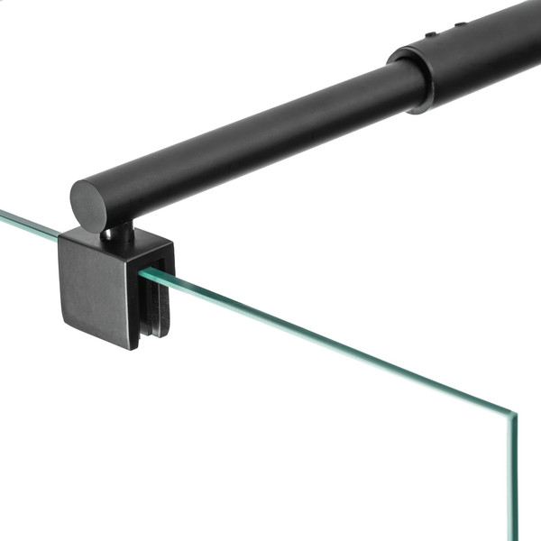 Душевая стенка Saniteco Walk-In SN-W8TB90 (90x200, прозрачное стекло, черный профиль)