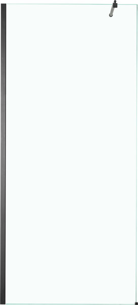 Душевая стенка Saniteco Walk-In SN-W8TB90 (90x200, прозрачное стекло, черный профиль)