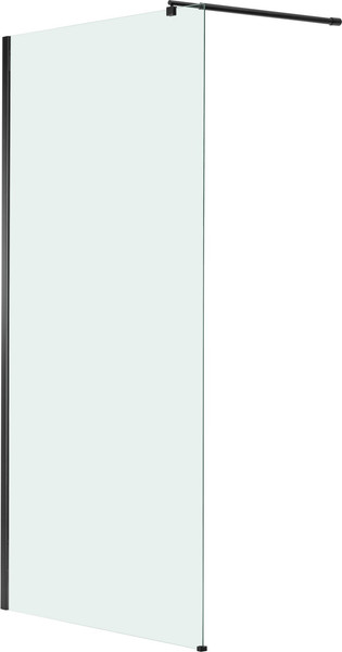 Душевая стенка Saniteco Walk-In SN-W8TB90 (90x200, прозрачное стекло, черный профиль)