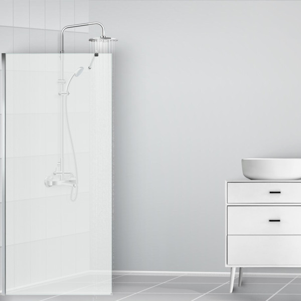 Душевая стенка Saniteco Walk-In SN-W8TC90 (90x200, прозрачное стекло, хромированный профиль)