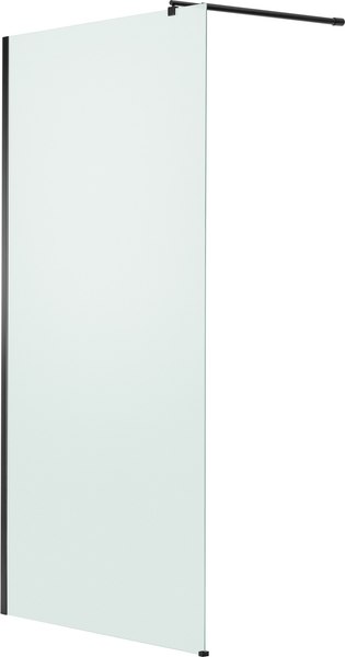Душевая стенка Saniteco Walk-In SN-W8MB100 (100x200, матовое стекло, черный профиль)