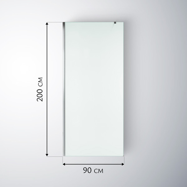 Душевая стенка Saniteco Walk-In SN-W8MC90 (90x200, матовое стекло, хромированный профиль)