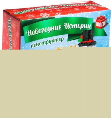 Конструктор Unicon Новогодние истории. Снеговик 608A / 7656579 - фото