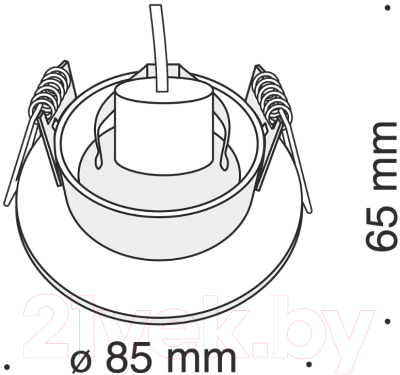 Точечный светильник Maytoni Slim DL027-2-01W