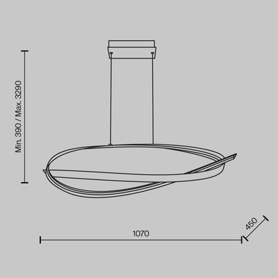 Потолочный светильник Maytoni Plons MOD283PL-L40BS3K