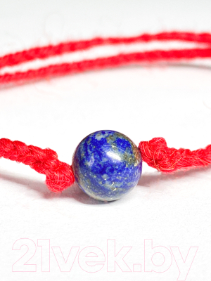 Браслет Wolves Красная нить с лазуритом 40951