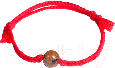 Браслет Wolves Красная нить с обсидианом 40967 - фото