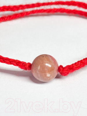 Браслет Wolves Красная нить с родонитом 40975