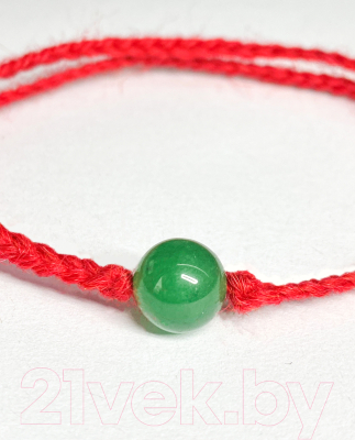 Браслет Wolves Красная нить с хризопразом 41003
