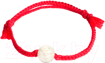 Браслет Wolves Красная нить с перламутром 41017 - фото