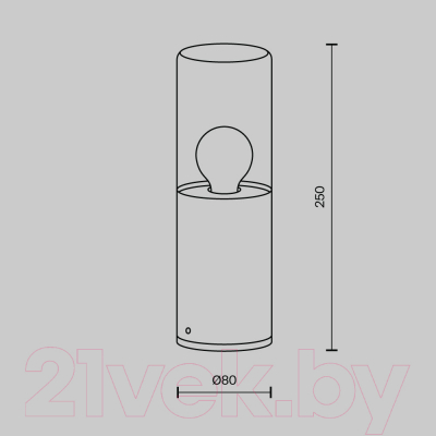 Светильник уличный Maytoni Amas O432FL-01GF