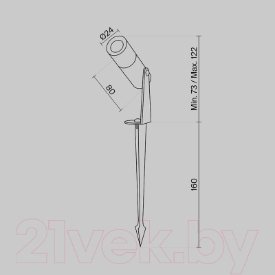 Светильник уличный Maytoni Bern O050FL-L2GF3K