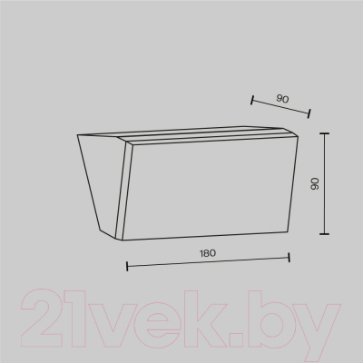 Бра уличное Maytoni Brick O436WL-L10GF3K