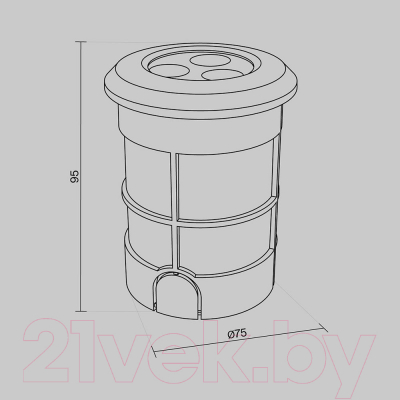 Светильник уличный Maytoni Flash O044DL-L3S3K