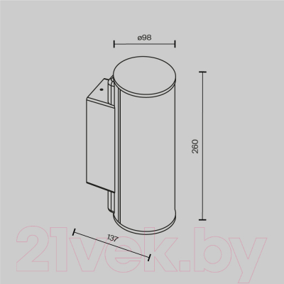 Бра уличное Maytoni Rock O434WL-L12GF3K