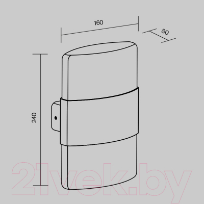 Бра уличное Maytoni Rom O442WL-L12GF3K