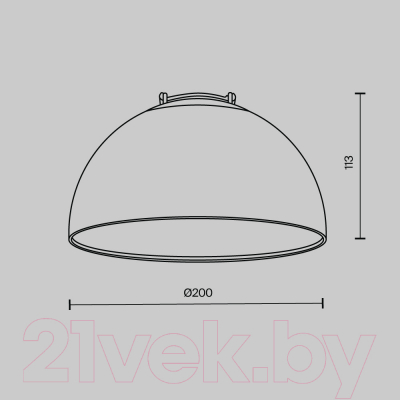 Потолочный светильник Maytoni Bowl TR126B-20W4K-B