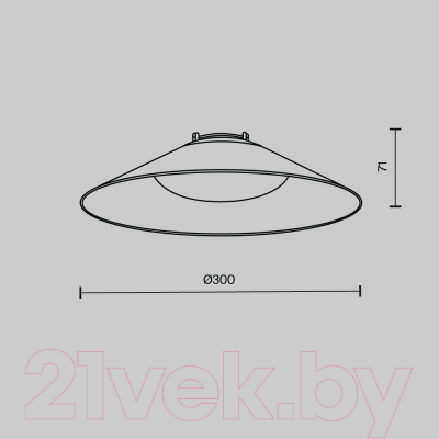 Потолочный светильник Maytoni Campana TR127B-12W4K-B