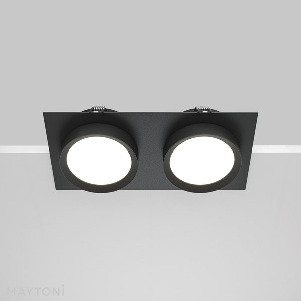 Точечный светильник Maytoni Hoop DL086-02-GX53-SQ-B