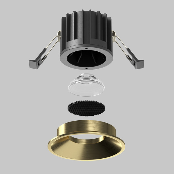 Точечный светильник Maytoni Round DL058-12W3K-BS