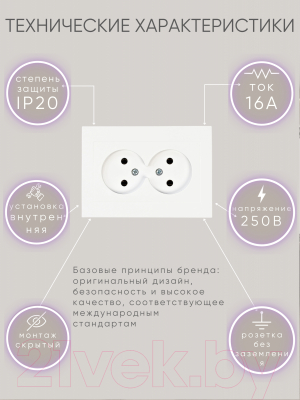 Розетка Ovivo Grano 400-010300-908