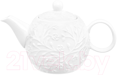 Заварочный чайник Elan Gallery Веточки-цветочки / 630061  - фото