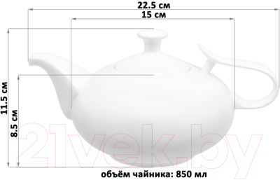 Заварочный чайник Elan Gallery Айсберг / 630063 