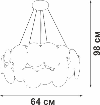 Люстра Vitaluce V5801-8/6S