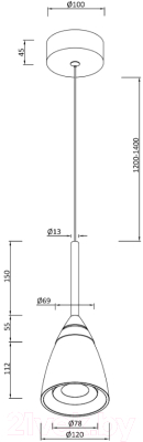 Потолочный светильник Moderli Leina / V10869-PL